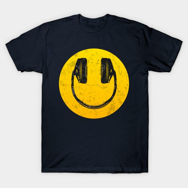 Headphones Smile T-Shirt by R4Design